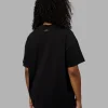 Enjoy The Journey Heavyweight Tee Oversize - Black-Multi