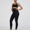 Elixir Ultra High-Rise Maternity Full Length Legging Pockets - Black
