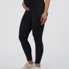 Elixir Ultra High-Rise Maternity Full Length Legging Pockets - Black