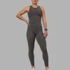 Fusion Ultra High-Rise Full Length Legging Pockets - Dark Storm