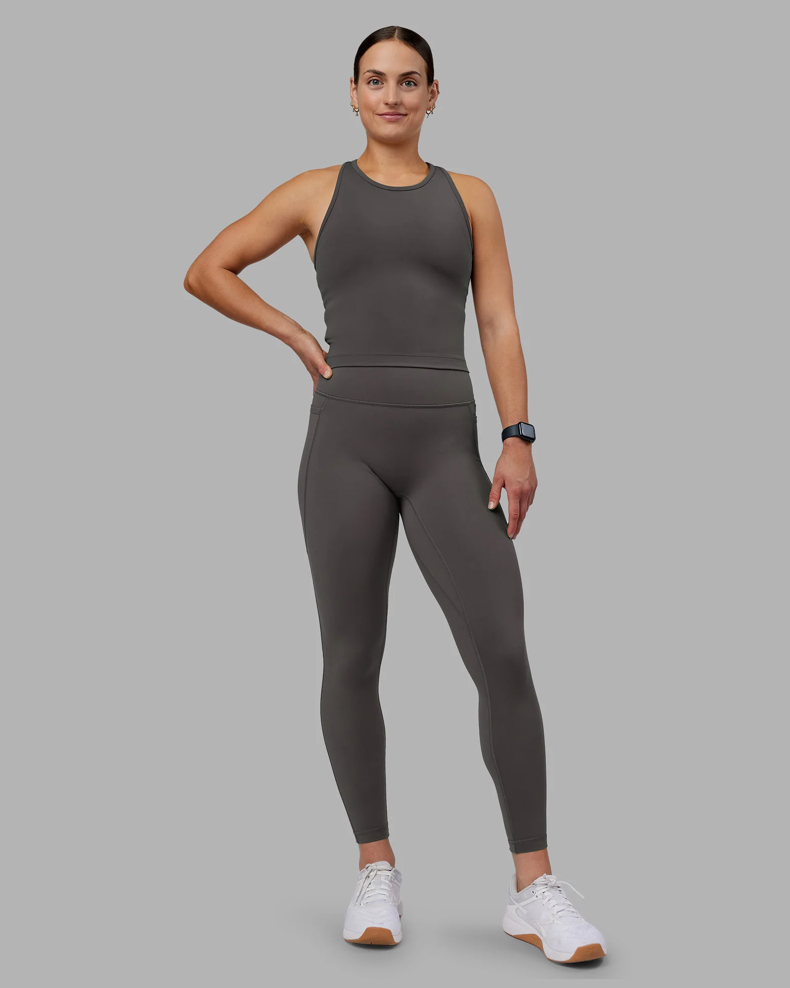 Fusion Ultra High-Rise Full Length Legging Pockets - Dark Storm