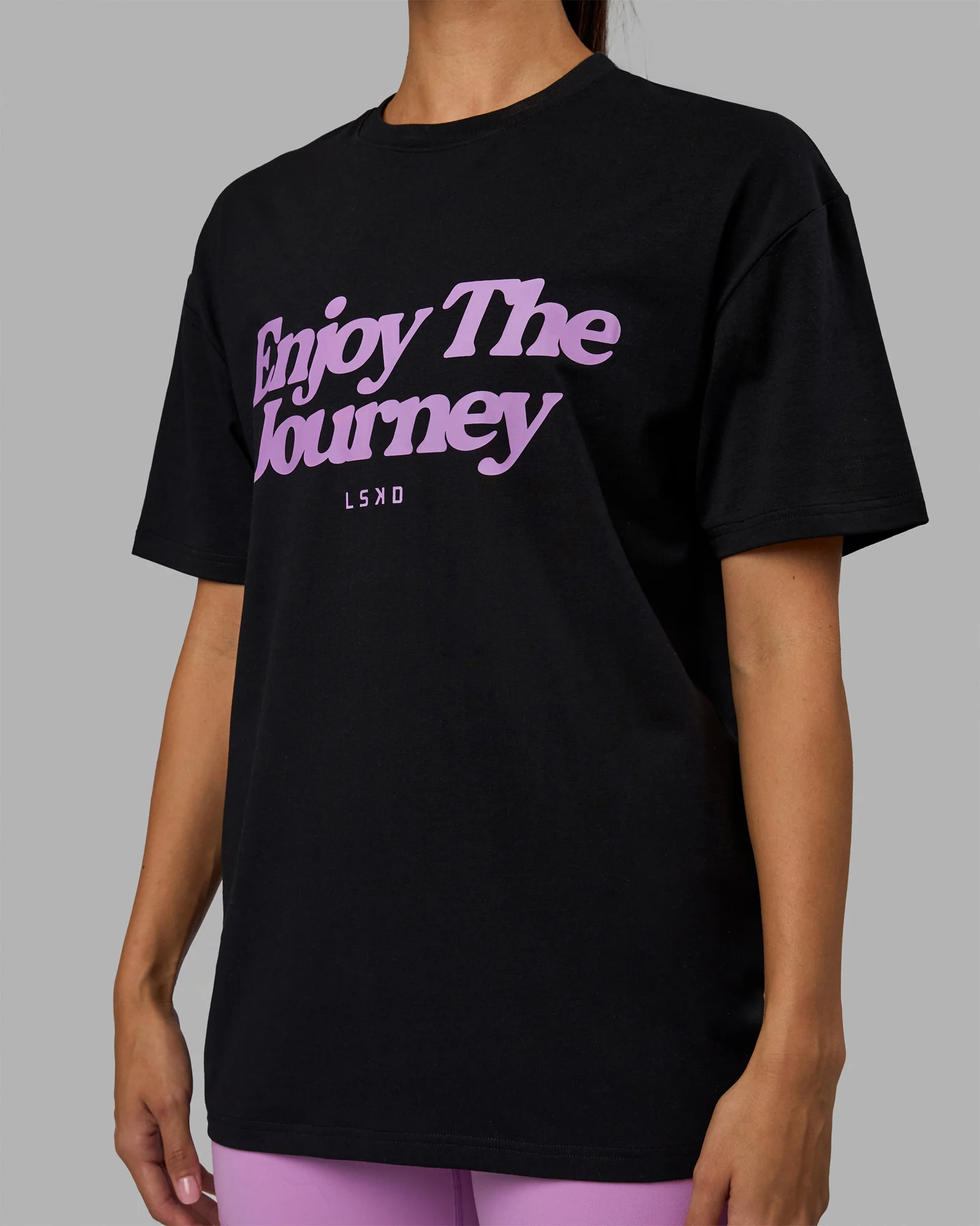 14599-unisex-enjoy-the-journey-flxcotton-tee-oversize-black-light-violet-10.webp Unisex Enjoy The Journey FLXCotton Tee Oversize - Black-Light Violet