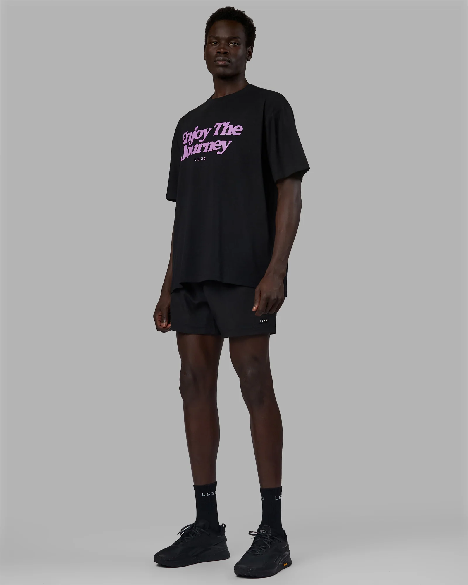 14599-unisex-enjoy-the-journey-flxcotton-tee-oversize-black-light-violet-3.webp Unisex Enjoy The Journey FLXCotton Tee Oversize - Black-Light Violet