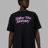 14599-unisex-enjoy-the-journey-flxcotton-tee-oversize-black-light-violet-5.webp Unisex Enjoy The Journey FLXCotton Tee Oversize - Black-Light Violet