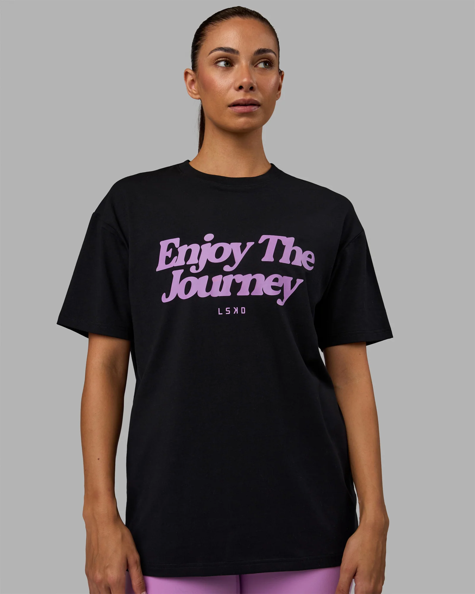 14599-unisex-enjoy-the-journey-flxcotton-tee-oversize-black-light-violet-8.webp Unisex Enjoy The Journey FLXCotton Tee Oversize - Black-Light Violet