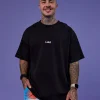 Our Journey Heavyweight Oversized Tee - Black-Rainbow