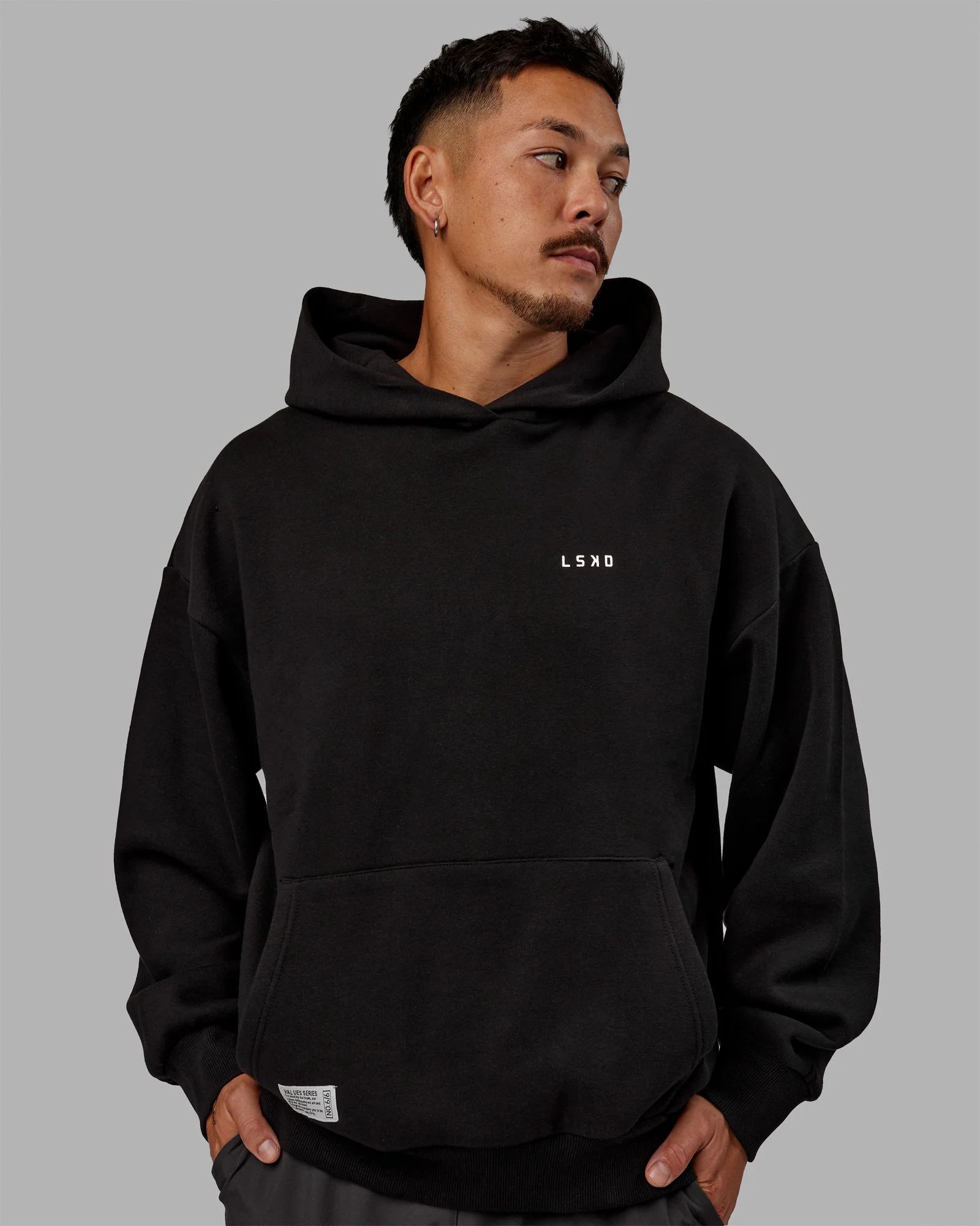 14678-vs6-hoodie-oversize-black-white-3.webp VS6 Hoodie Oversize - Black-White