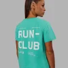 Love The Run FLXCotton Tee - Aquatic Awe-White