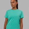 Love The Run FLXCotton Tee - Aquatic Awe-White