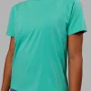 Love The Run FLXCotton Tee - Aquatic Awe-White