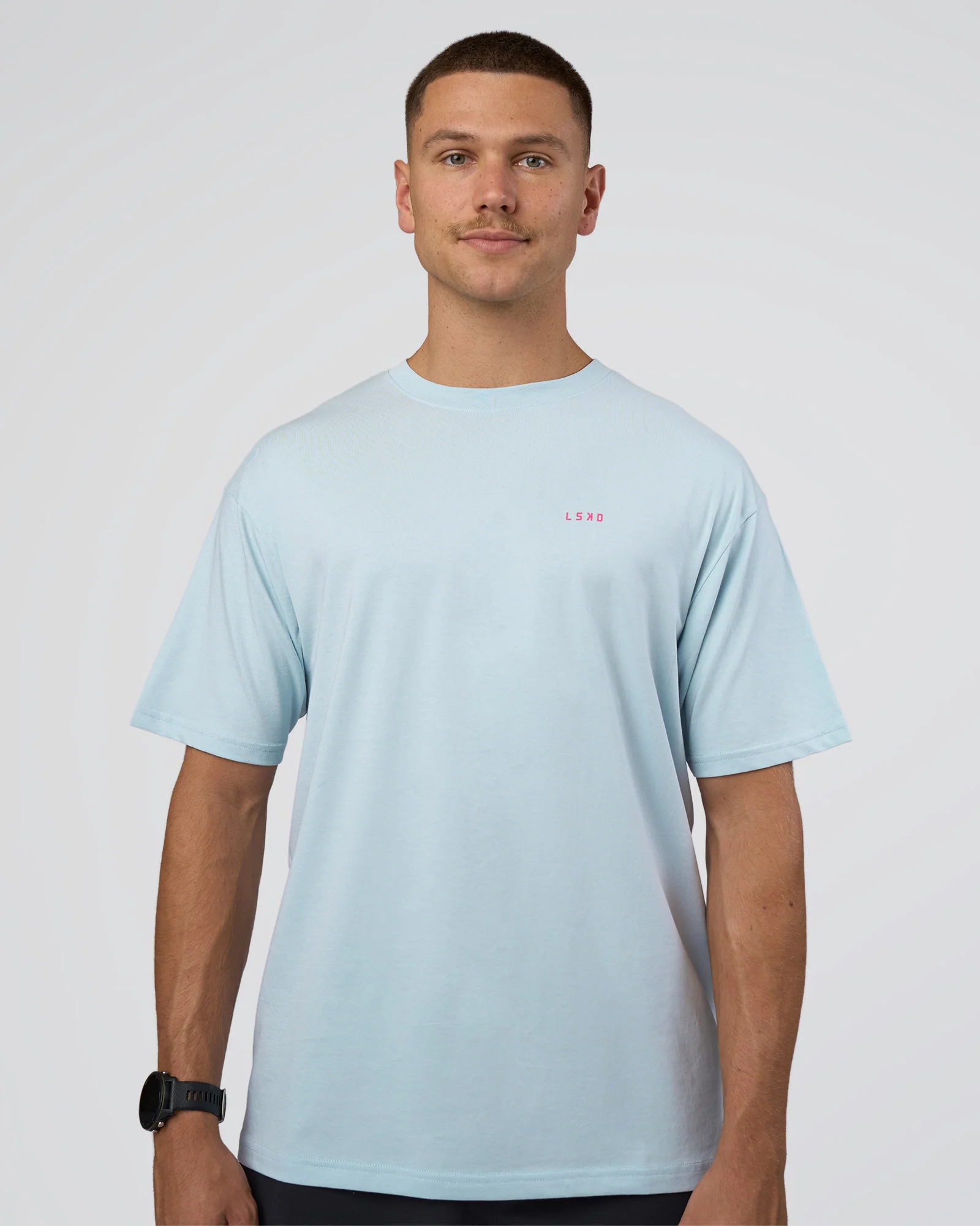 Lifting FLXCotton Oversized Tee - Blue Aura-Ultra Pink