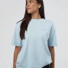 Lifting FLXCotton Oversized Tee - Blue Aura-Ultra Pink
