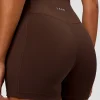 Fusion Ultra High-Rise 4" Short Pockets - Hot Chocolate