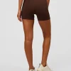 Fusion Ultra High-Rise 4" Short Pockets - Hot Chocolate