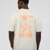 Kettle B FLXCotton Oversized Tee - Sugar Swizzle-Cantaloupe