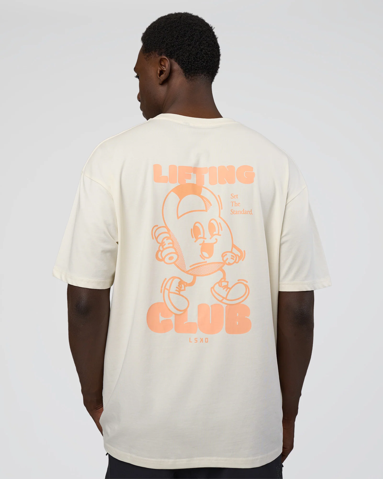 Kettle B FLXCotton Oversized Tee - Sugar Swizzle-Cantaloupe