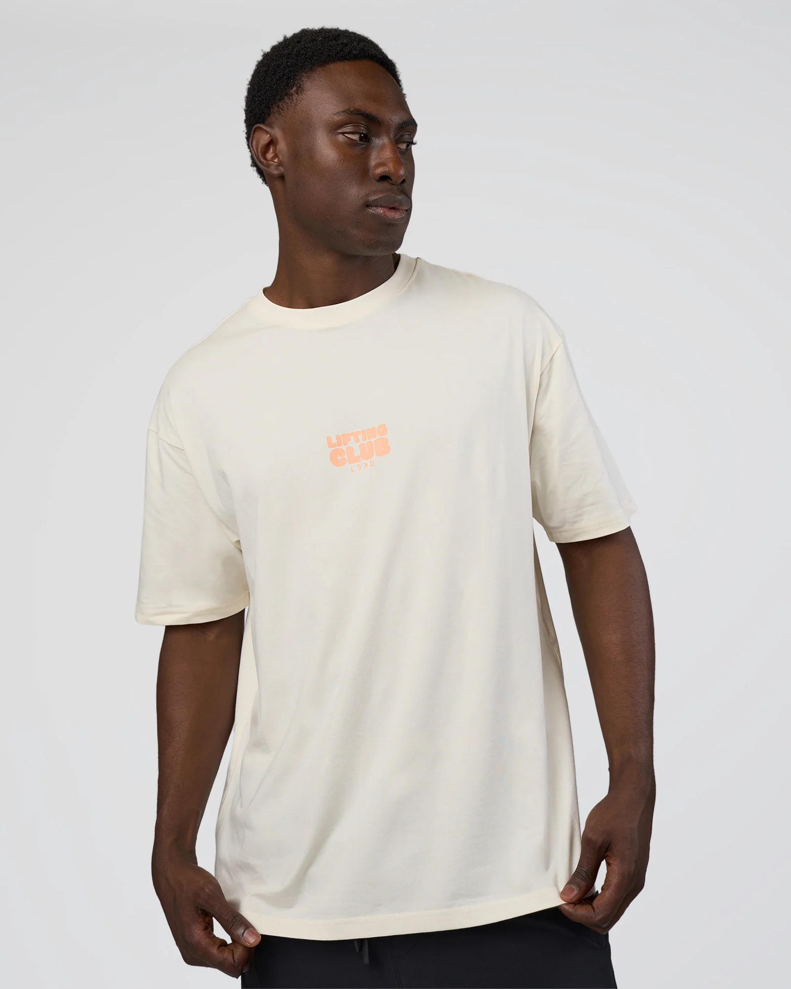 Kettle B FLXCotton Oversized Tee - Sugar Swizzle-Cantaloupe