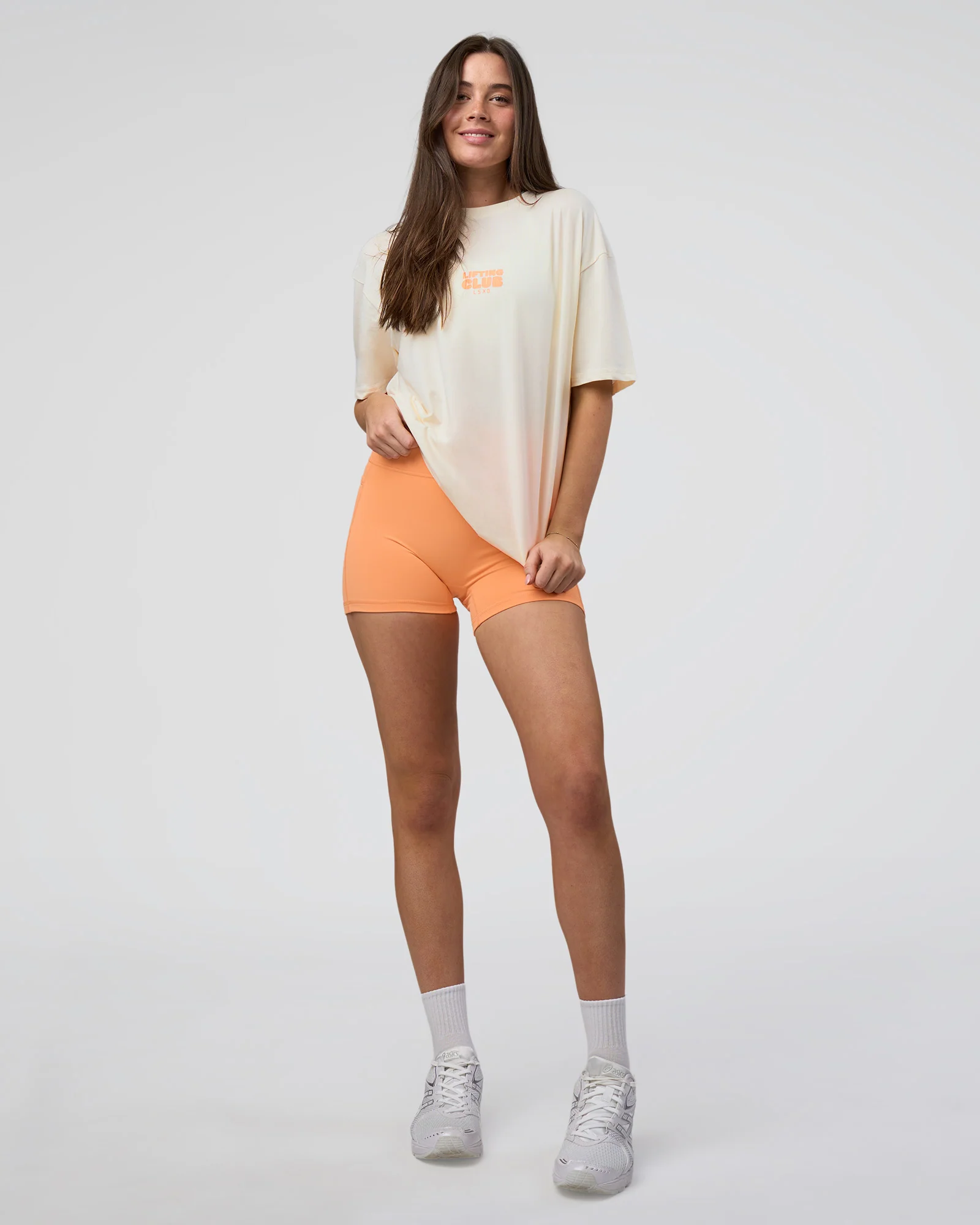 Kettle B FLXCotton Oversized Tee - Sugar Swizzle-Cantaloupe
