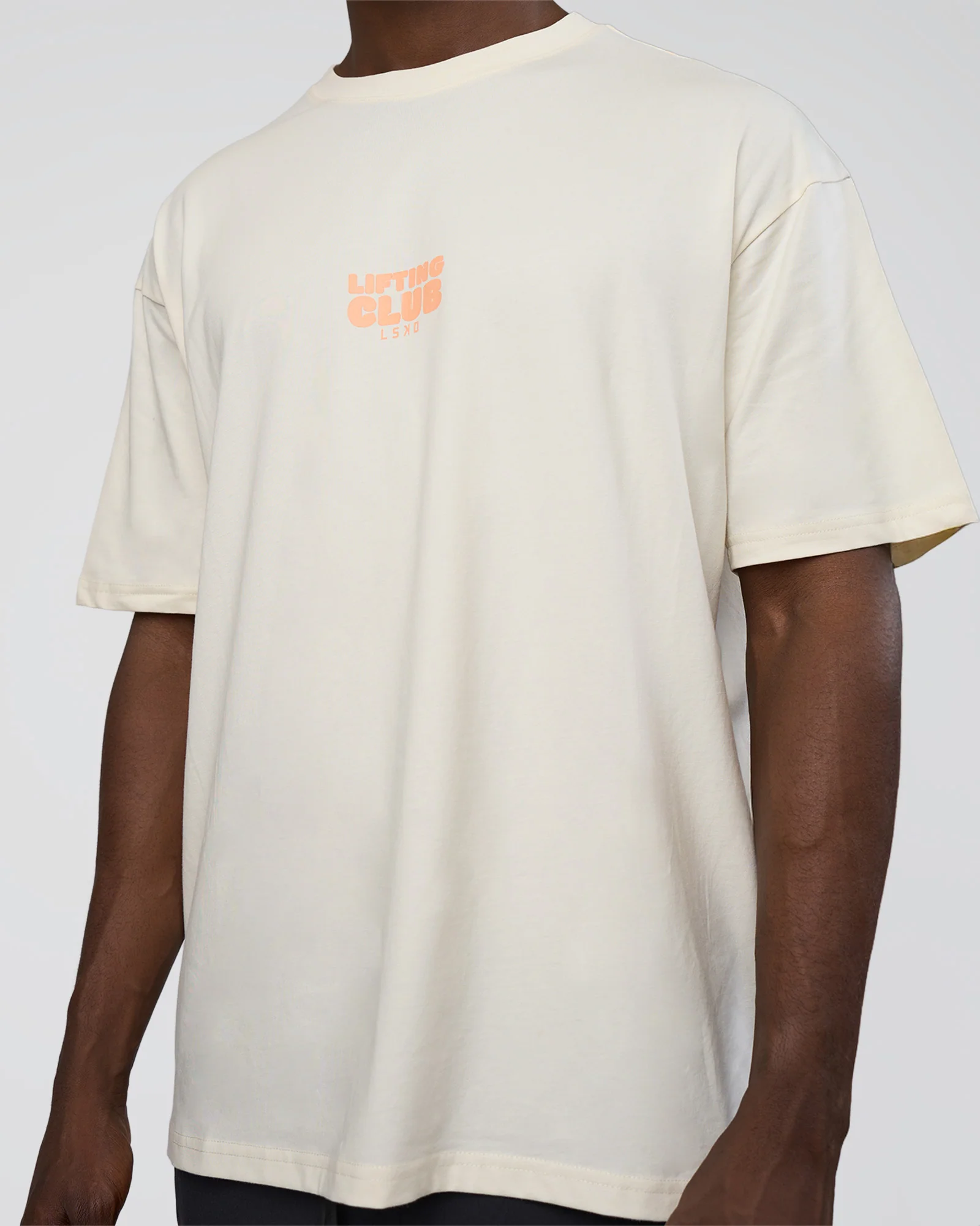 Kettle B FLXCotton Oversized Tee - Sugar Swizzle-Cantaloupe