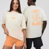 Kettle B FLXCotton Oversized Tee - Sugar Swizzle-Cantaloupe