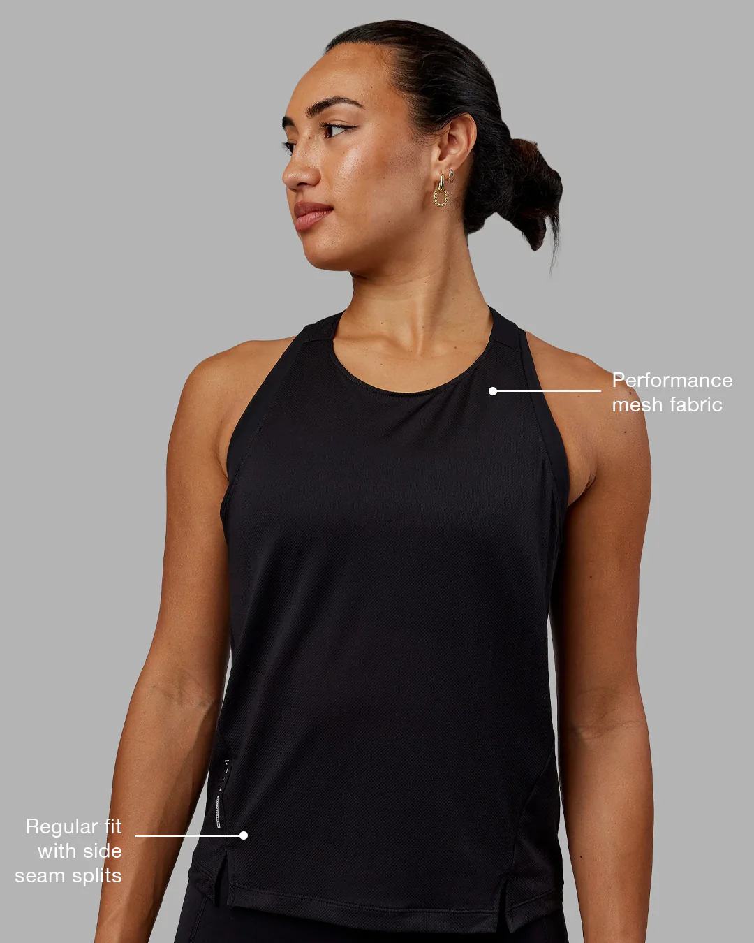 Pace Running Tank - Black