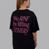 14843-unisex-lift-up-flxcotton-tee-oversize-black-fuschia-pink-2.webp Unisex Lift-Up FLXCotton Tee Oversize - Black-Fuschia Pink