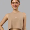 Go-To FLXCotton Tank - Warm Smoke-White