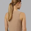 Go-To FLXCotton Tank - Warm Smoke-White