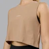 Go-To FLXCotton Tank - Warm Smoke-White