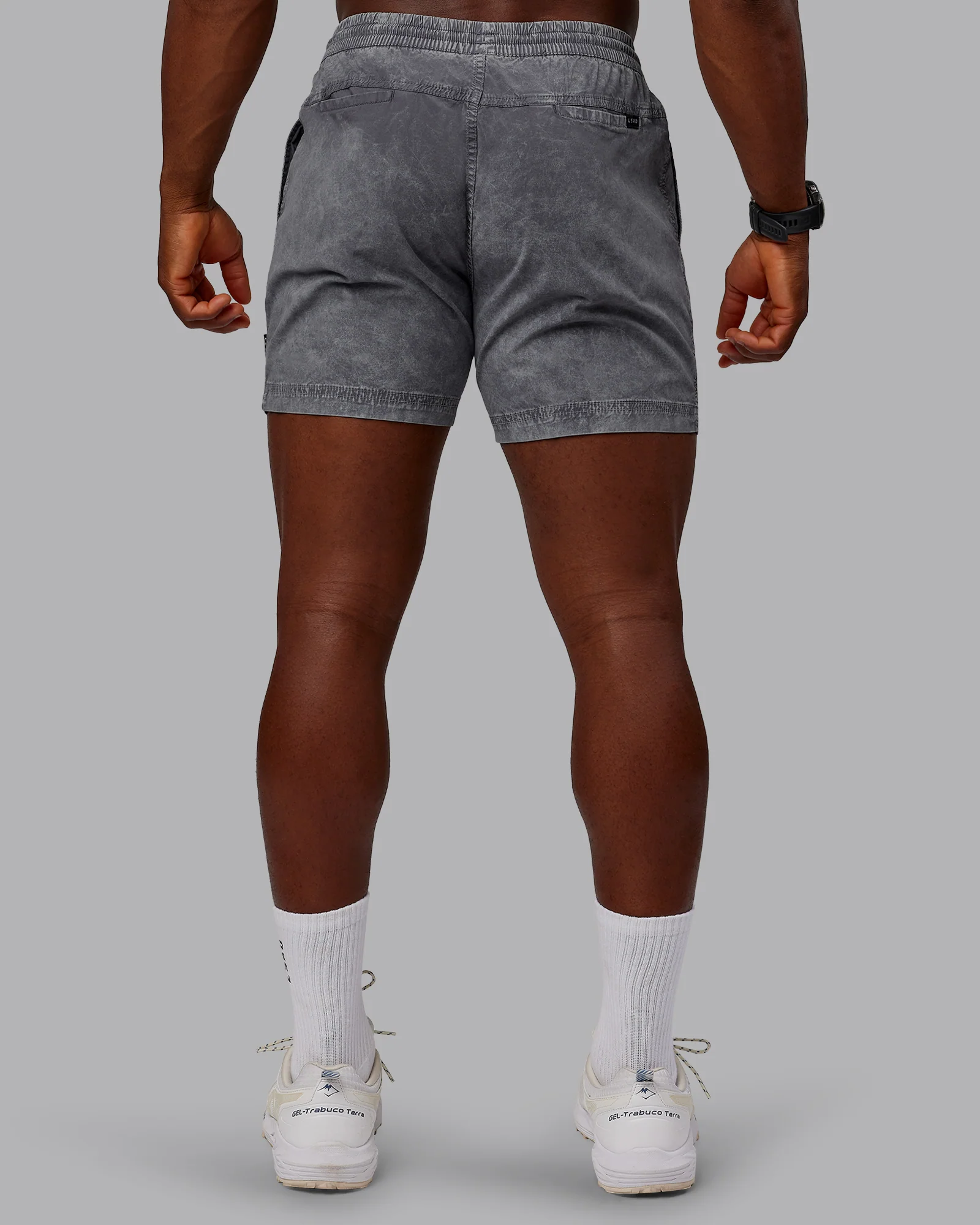 14878-washed-daily-short-5-circular-grey-4.webp Washed Daily Short 5" - Circular Grey