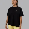 14903-go-to-we-rise-flxcotton-oversized-tee-black-glacial-blue-2.webp Go-To We Rise FLXCotton Oversized Tee - Black-Glacial Blue