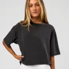 Shadow Mode FLXCotton Oversized Tee - Black Washed