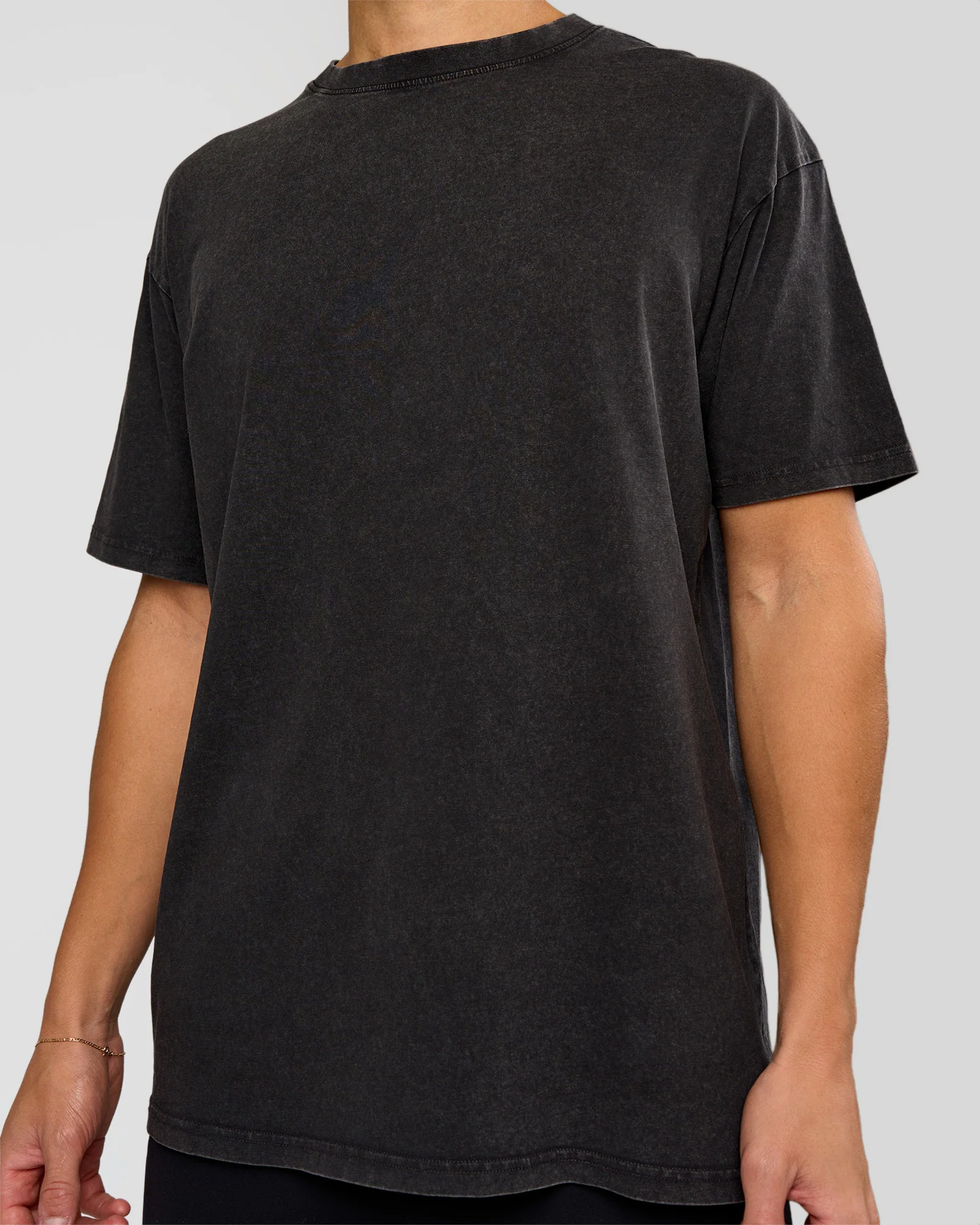 Shadow Mode FLXCotton Oversized Tee - Black Washed