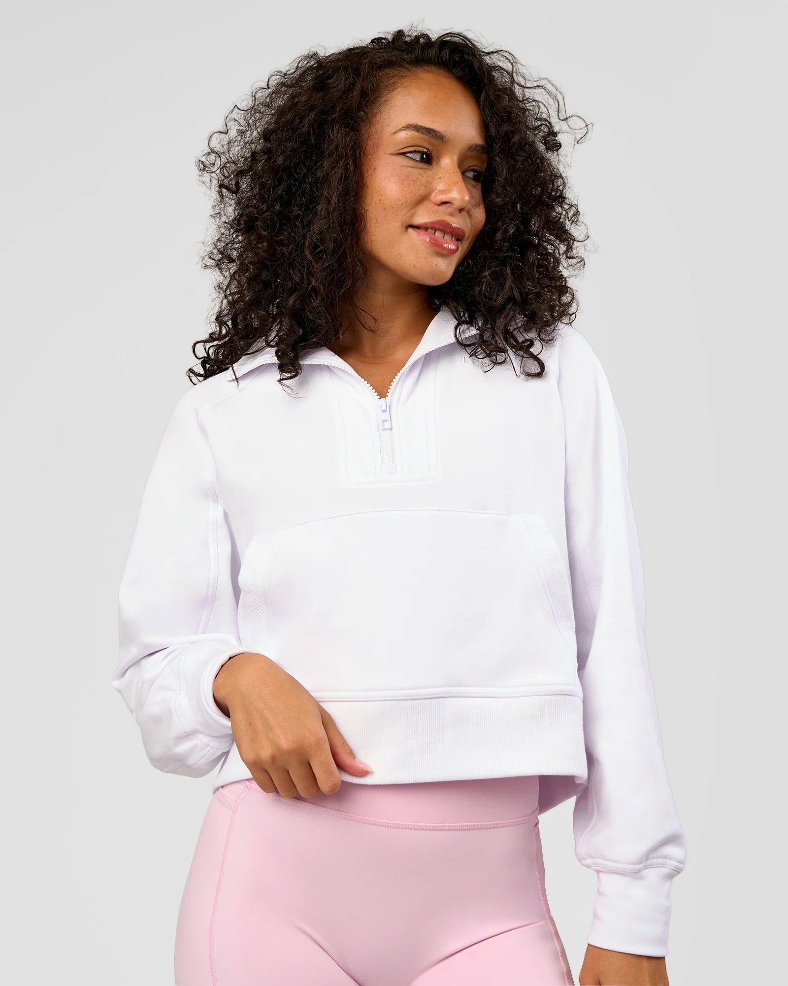 Pursue Mid-Weight Hoodie - White