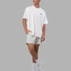 Break Through Heavyweight Oversized Tee - White-Power Cobalt