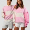 Deconstructed Fleece Hoodie - Off White-Marshmallow-Pink