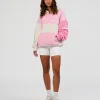 Deconstructed Fleece Hoodie - Off White-Marshmallow-Pink