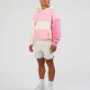 Deconstructed Fleece Hoodie - Off White-Marshmallow-Pink