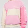 Deconstructed Fleece Hoodie - Off White-Marshmallow-Pink