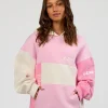Deconstructed Fleece Hoodie - Off White-Marshmallow-Pink