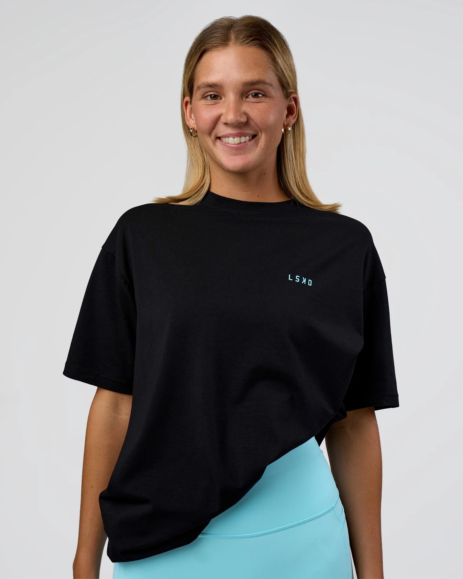 Unfit Club FLXCotton Oversized Tee - Black-White