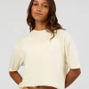 Love The Process FLXCotton Oversize Tee - Off White-Marshmallow