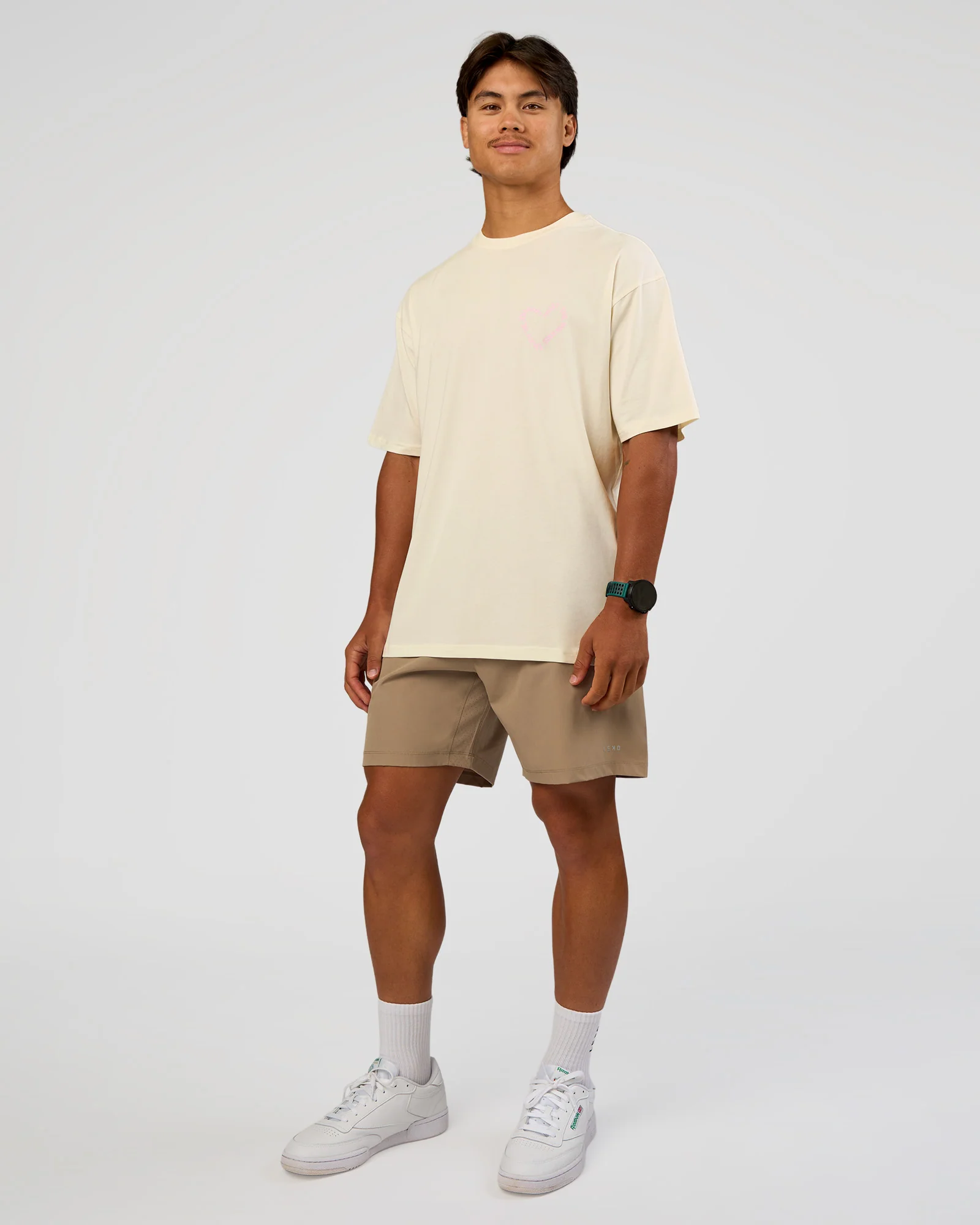 Love The Process FLXCotton Oversize Tee - Off White-Marshmallow