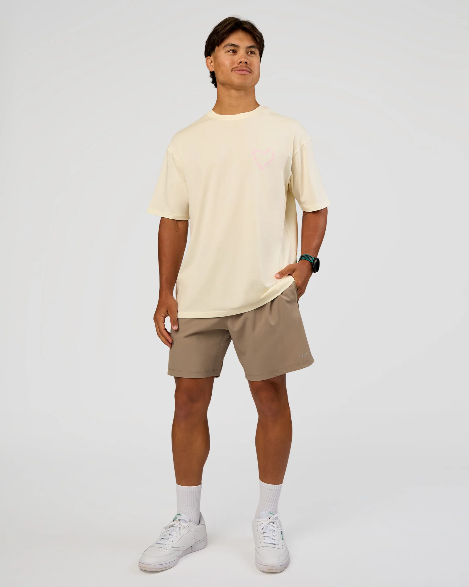 Love The Process FLXCotton Oversize Tee - Off White-Marshmallow