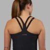 15212-flame-ribbed-tank-black-2.webp Flame Ribbed Tank - Black