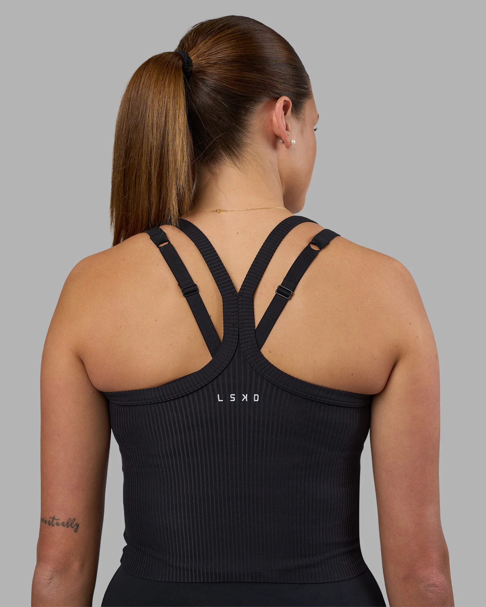 15212-flame-ribbed-tank-black-2.webp Flame Ribbed Tank - Black