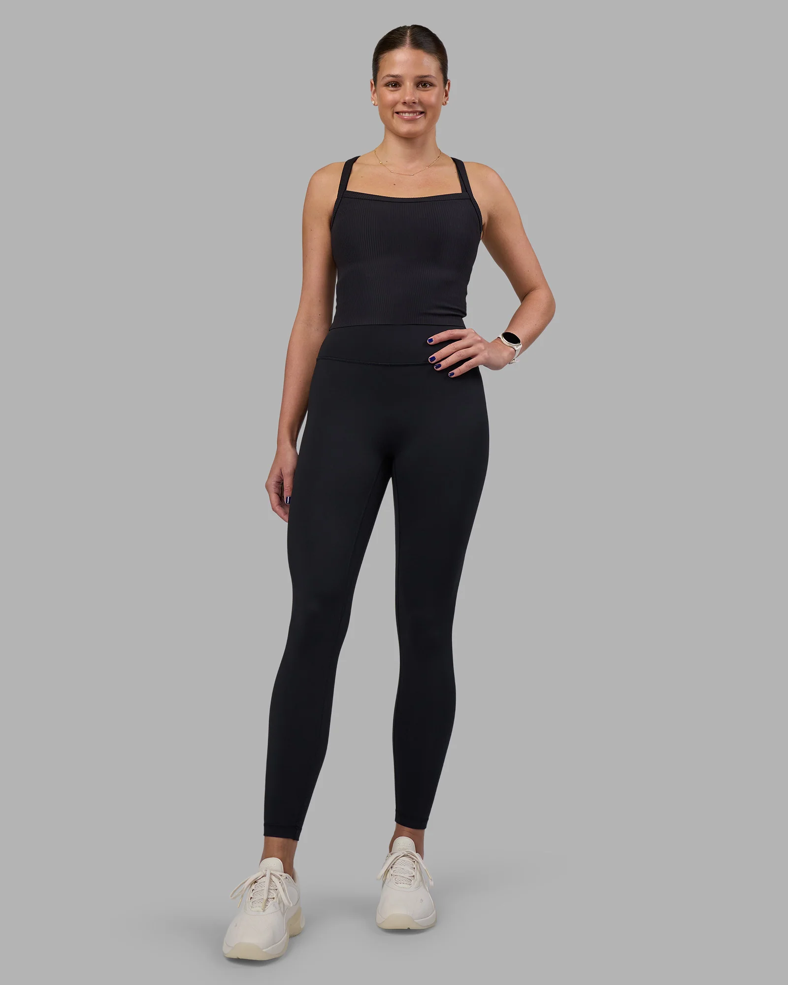 15212-flame-ribbed-tank-black-3.webp Flame Ribbed Tank - Black