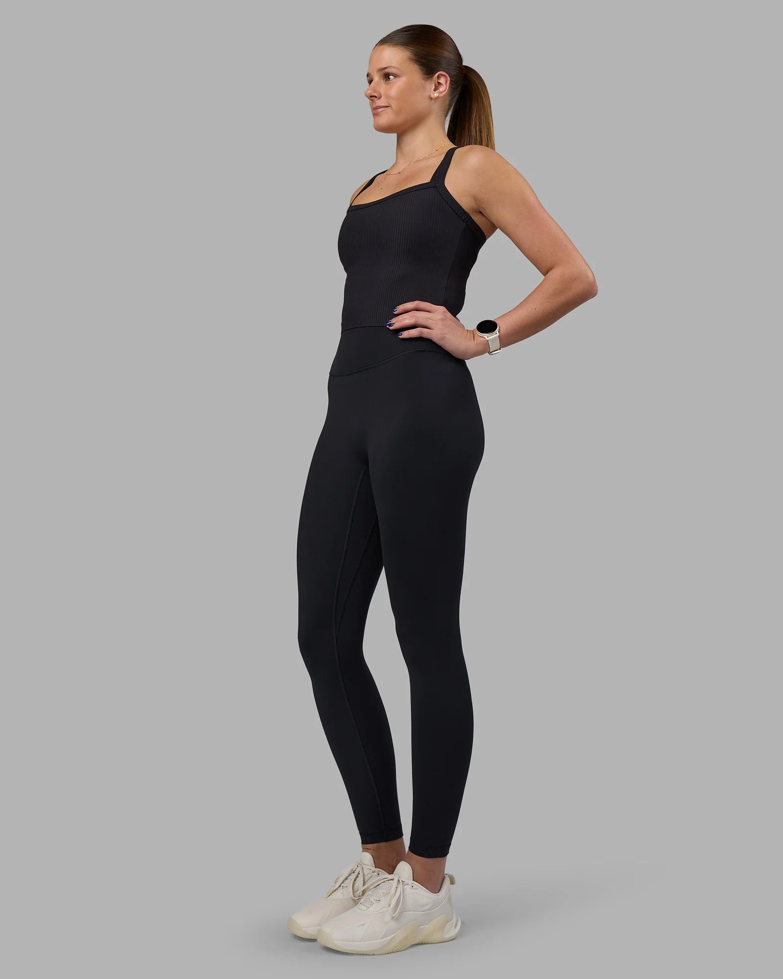 15212-flame-ribbed-tank-black-4.webp Flame Ribbed Tank - Black