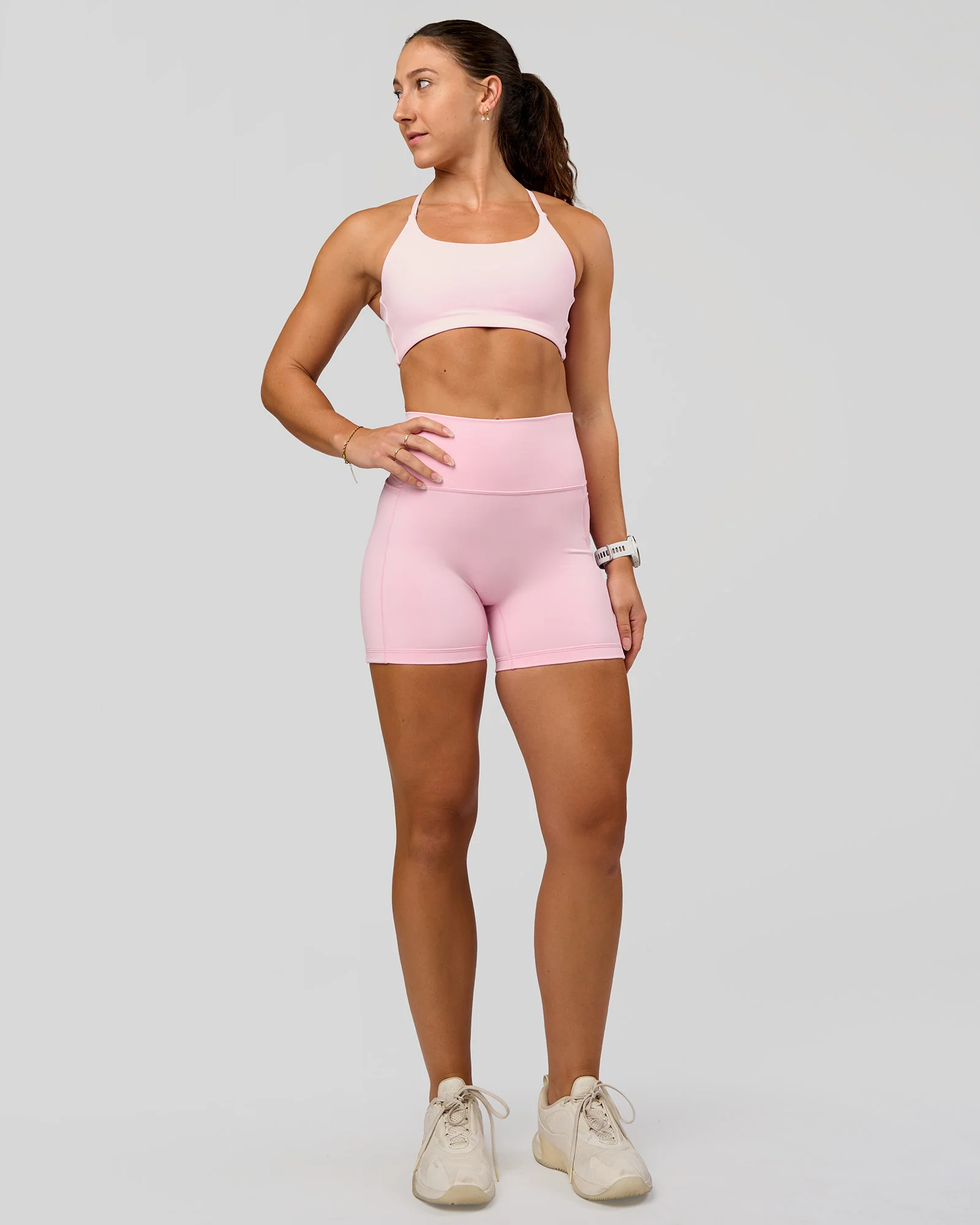 Fusion V-Contour Ultra High-Rise 4" Short Pockets - Marshmallow