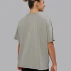 Go-To FLXCotton Oversized Tee Washed - Elephant